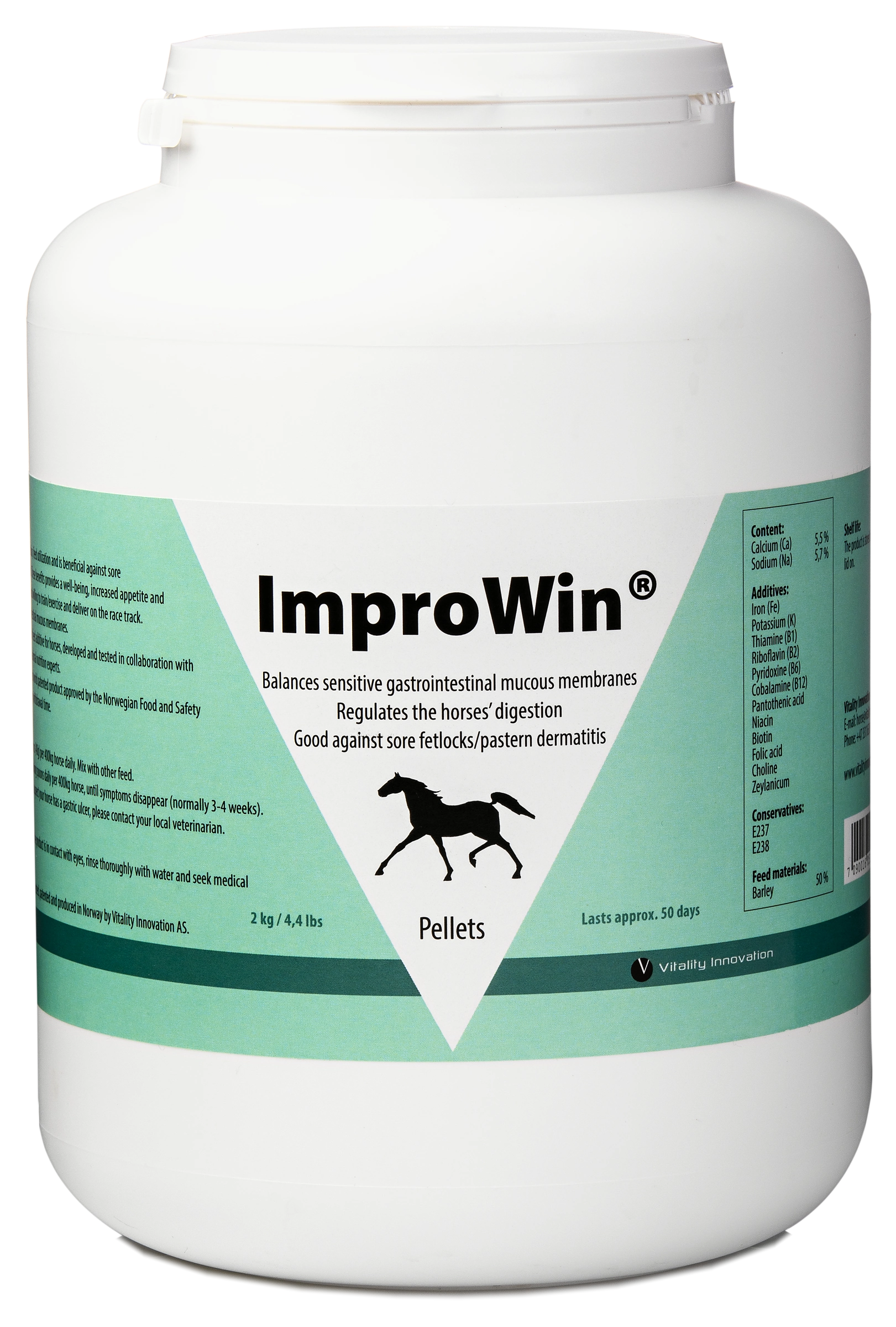 ImproWin pellets 2 kg with English label