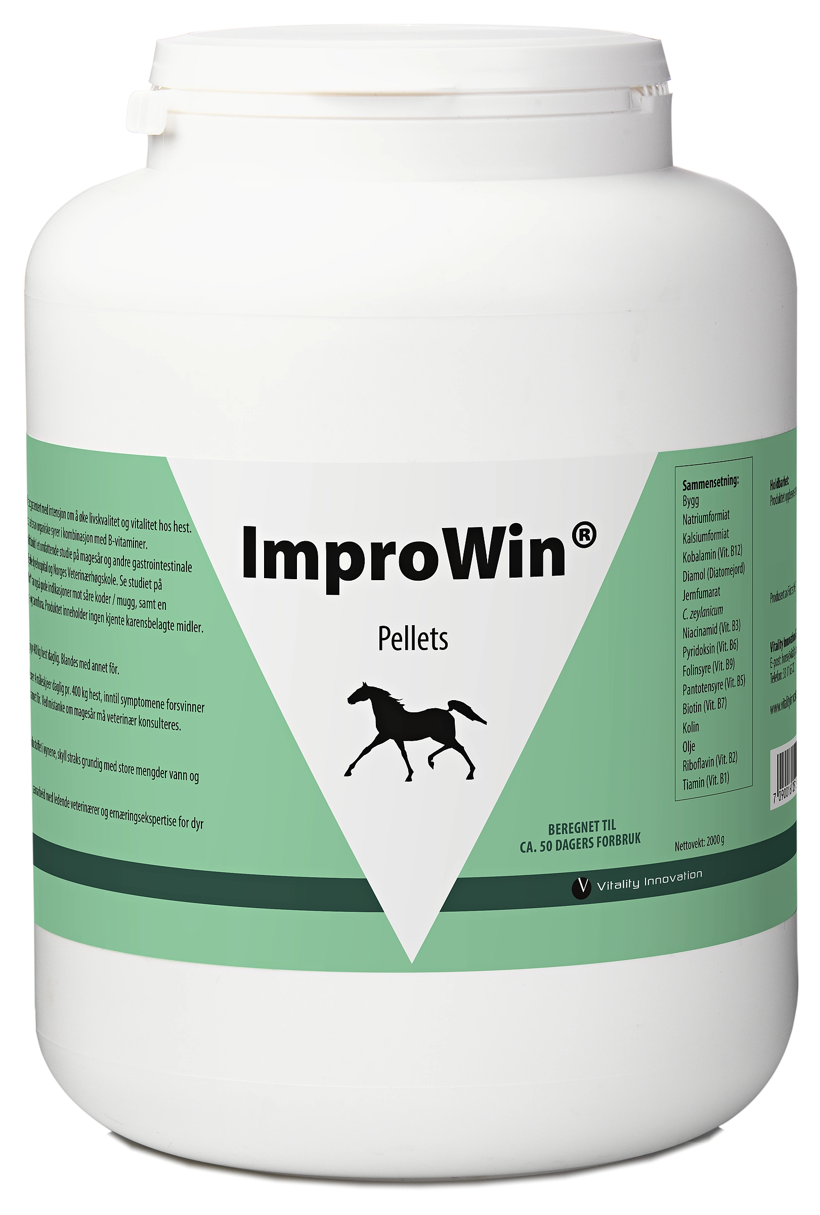 ImproWin pellets 2 kg med norsk etikett