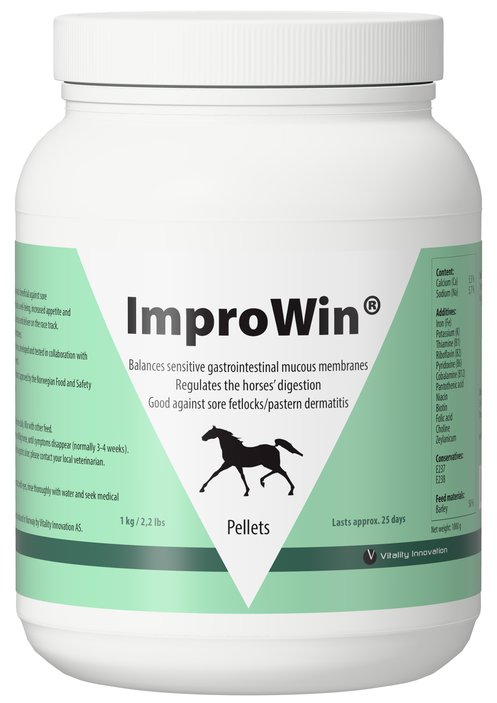 Tub of ImproWin pellets, 1 kg